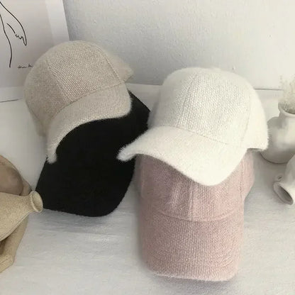 Plush Solid Color Hip Hop Snapback Cap