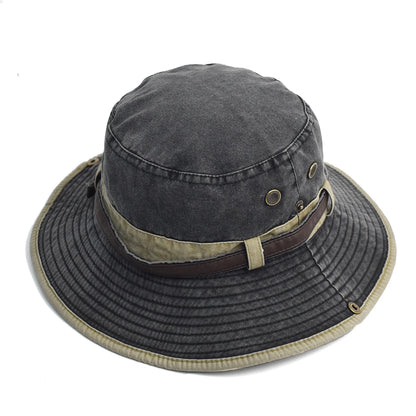 Spring Cotton Solid Bucket Hat