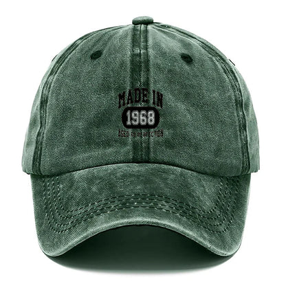 1968 Vintage Washed Cotton Retro Classic Baseball Cap