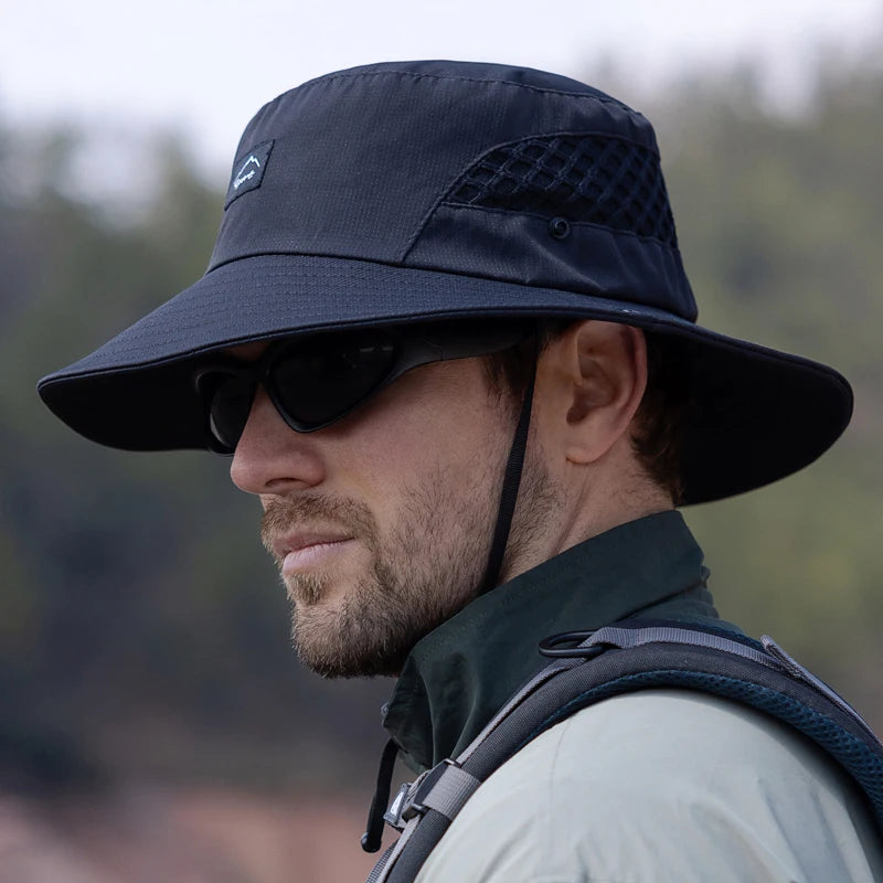 Breathable Large Brim Sun Protection Bucket Hat