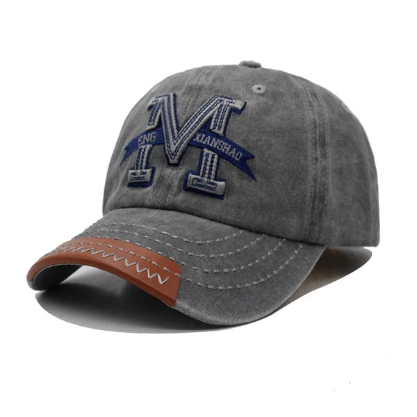 Unisex Vintage Cotton Adjustable Trucker Baseball Cap