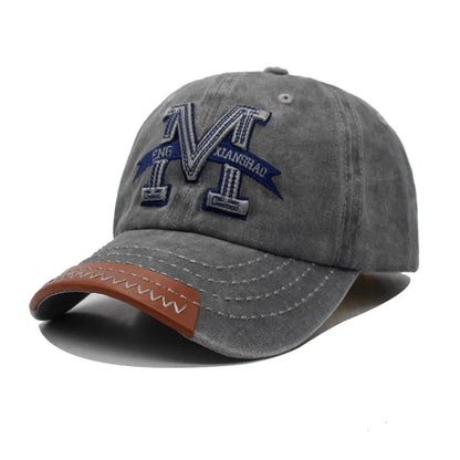 Unisex Vintage Cotton Adjustable Trucker Baseball Cap