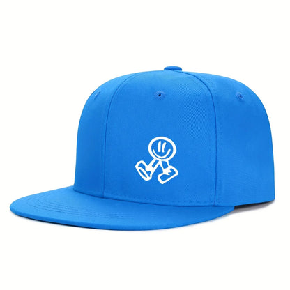 Unisex Wide Brim Hip-hop Breathable Flat Cap