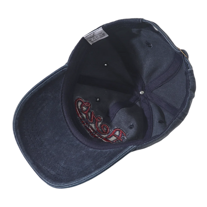 Retro Washed Embroidered Baseball Cap