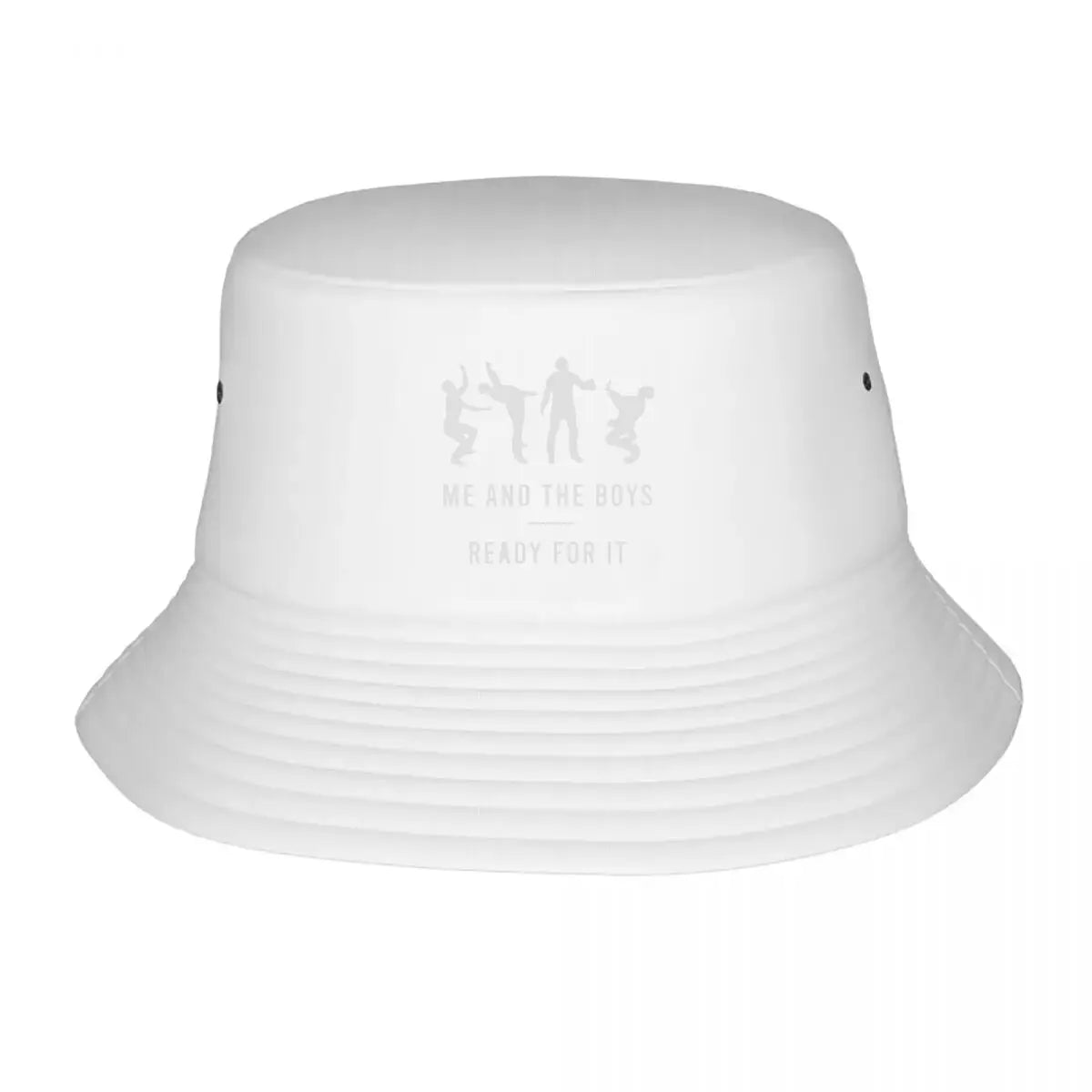 Me And The Boys Distressed Text Winter Bucket Hat
