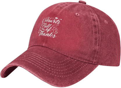 Hearts Full Of Thanks Vintage Baseball Cap