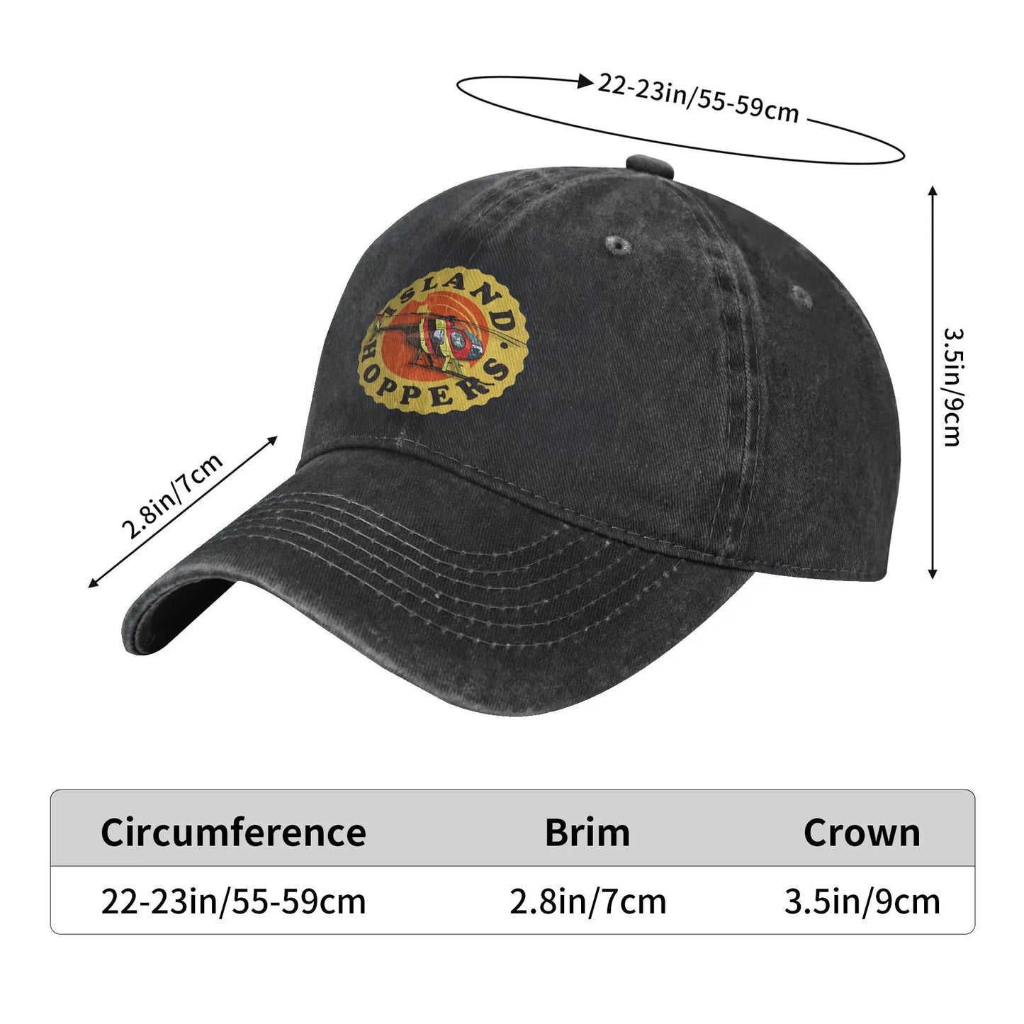 Island Hoppers Magnum PI Distressed Baseball Cap