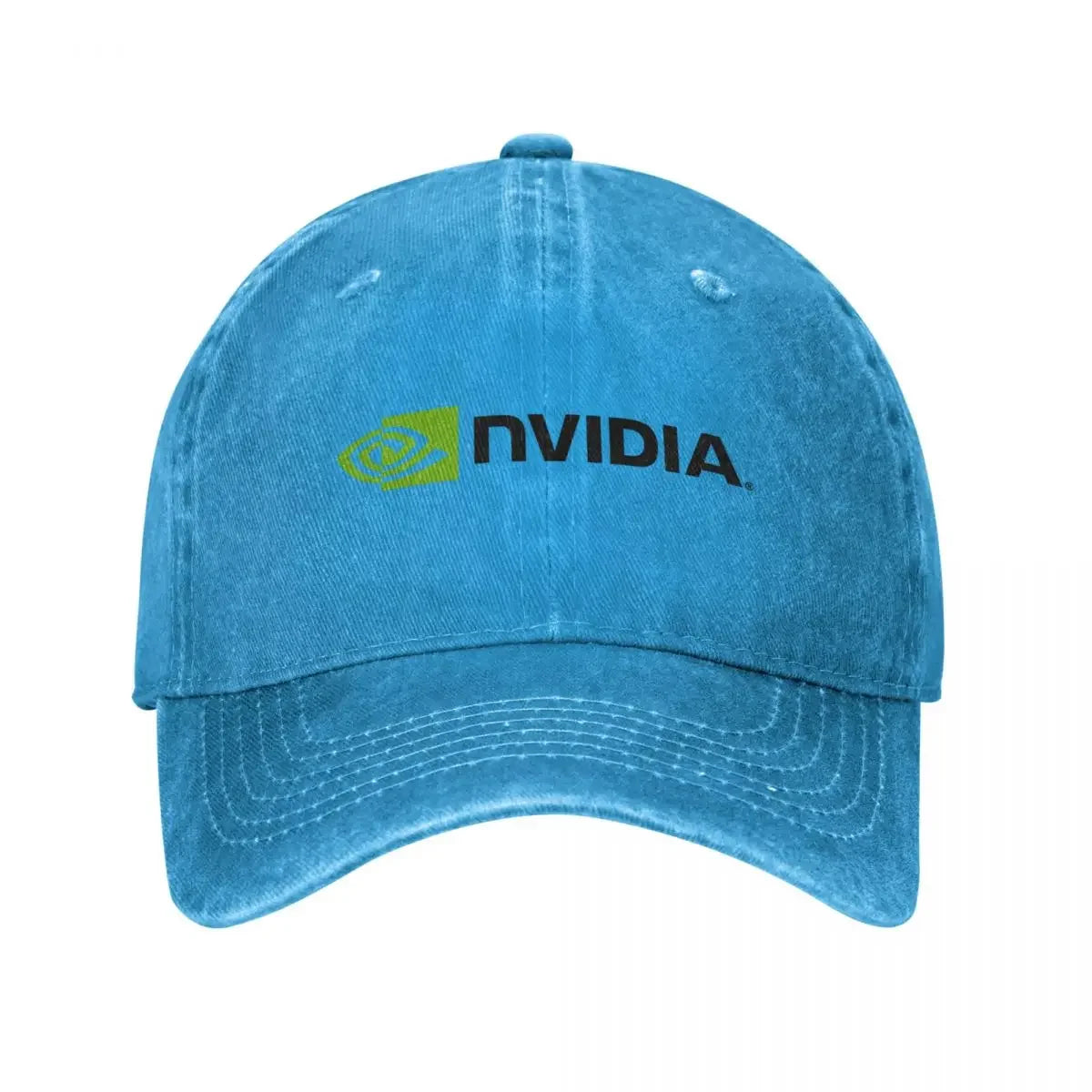 Vintage Nvidia Distressed Denim Snapback Baseball Cap