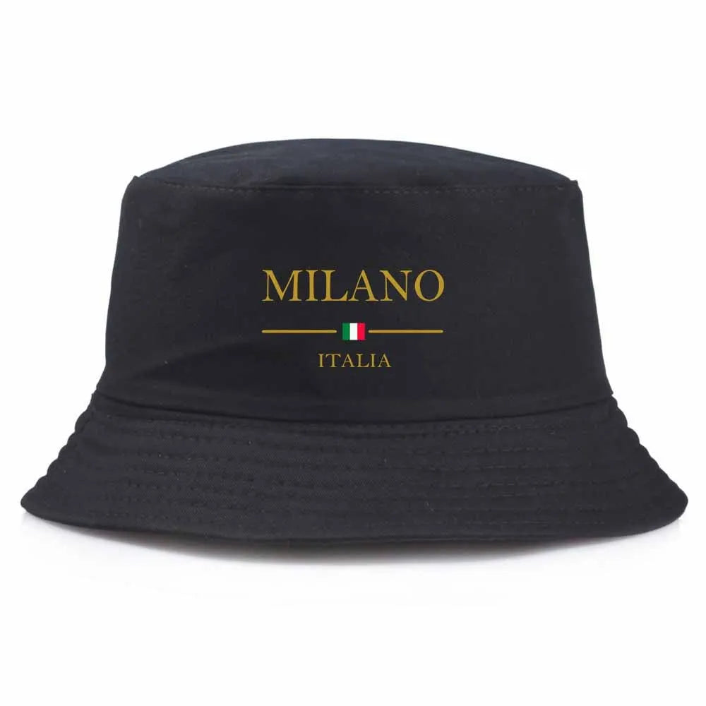 Unisex “MILANO” Printed Streetwear Fisherman Hat