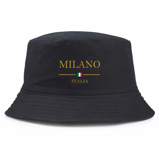 Unisex “MILANO” Printed Streetwear Fisherman Hat