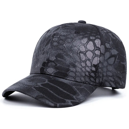Python Pattern Print Flat Brim Snapback Cap