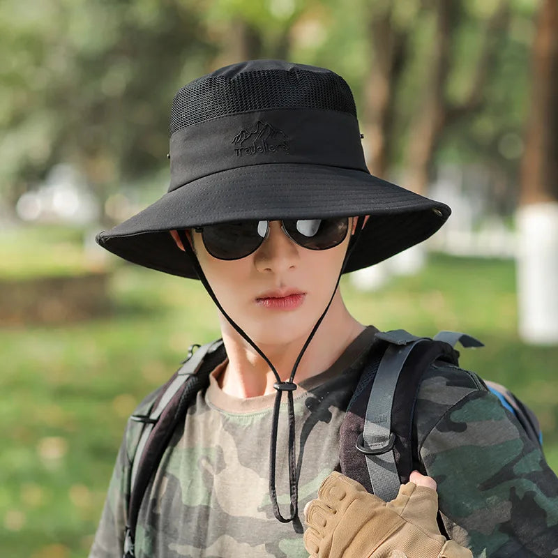Summer Quick-Dry Mesh Outdoor Bucket Hat
