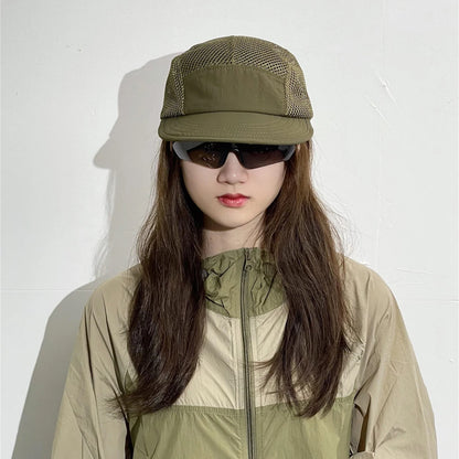 Korean Quick Dry Mesh Breathable Snapback Cap