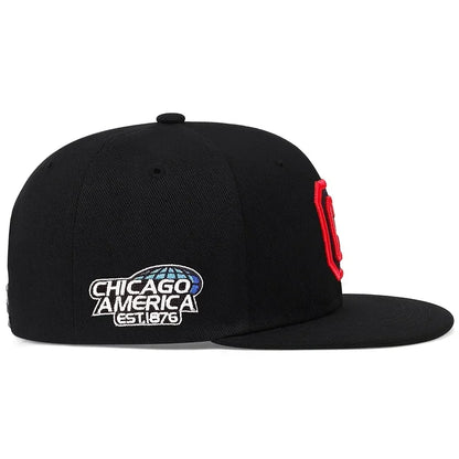 Chicago C Letter Embroidered Snapback Cap