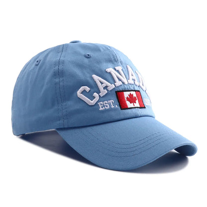 Canada Flag Embroidered Adjustable Snapback Baseball Hat