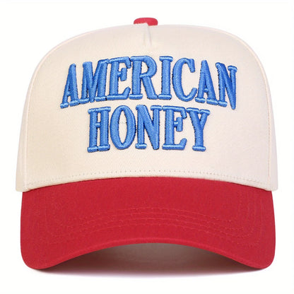American Honey Patriotic Lettering Baseball Cap