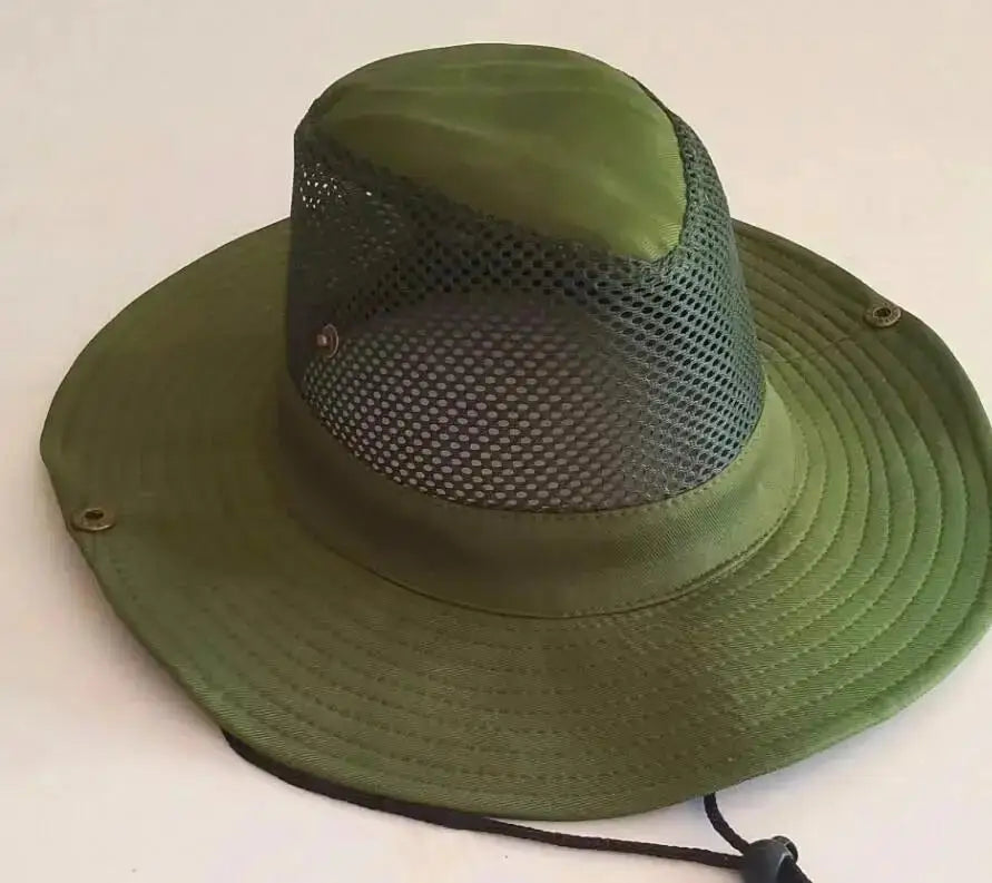 Wide Brim Straw Beach Sun Hat Men