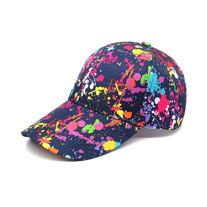 Four Seasons Graffiti Print Adjustable Unisex Baseball Cap