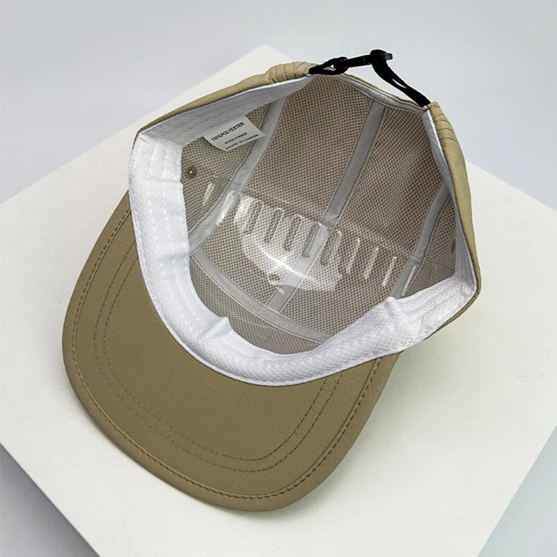 Quick Dry Solid Retro Snapback Cap
