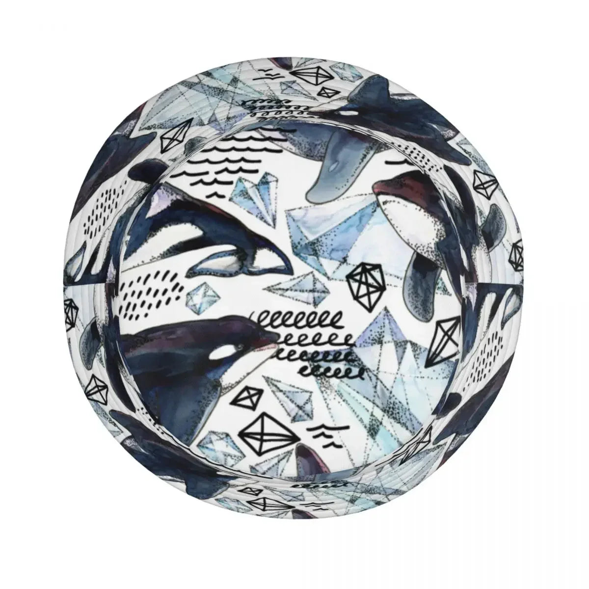 Killer Whale Watercolor Arctic Ocean Unisex Bucket Hat