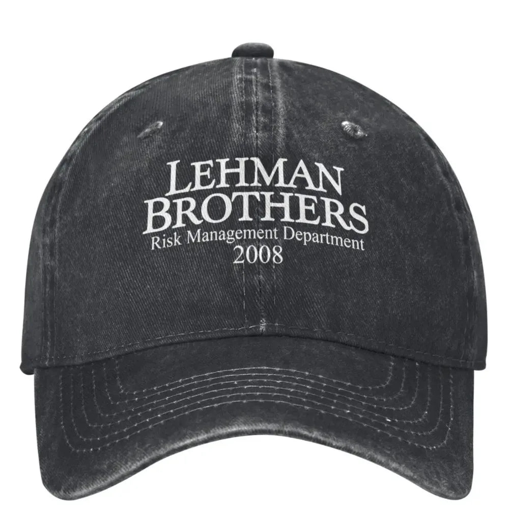 Lehman Brothers Embroidery Vintage Trucker Cap Unisex