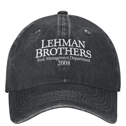 Lehman Brothers Embroidery Vintage Trucker Cap Unisex