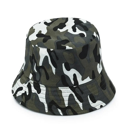 Camouflage Foldable Wide Brim Bucket Hat