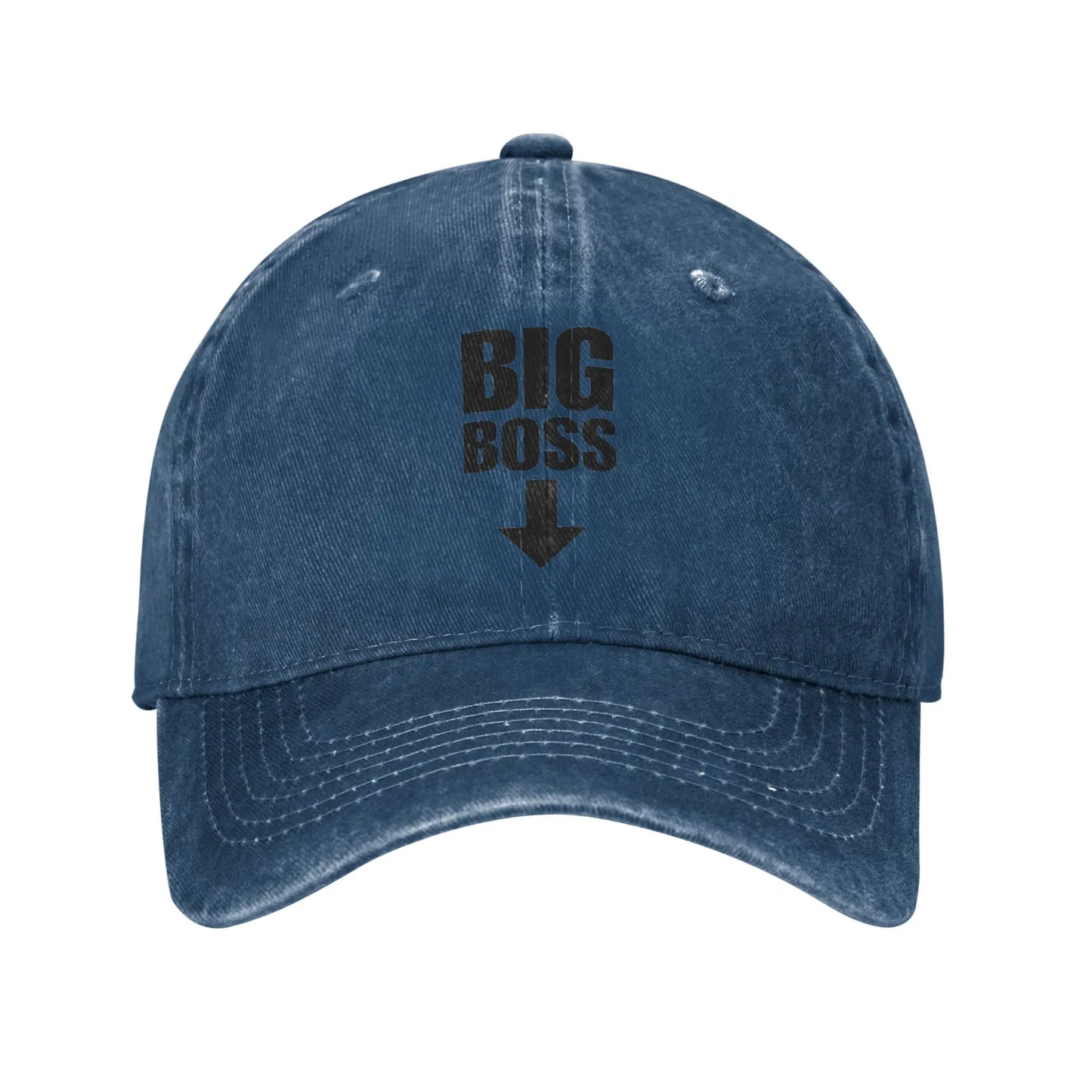 Big Boss Arrow Pointing Denim Baseball Cap