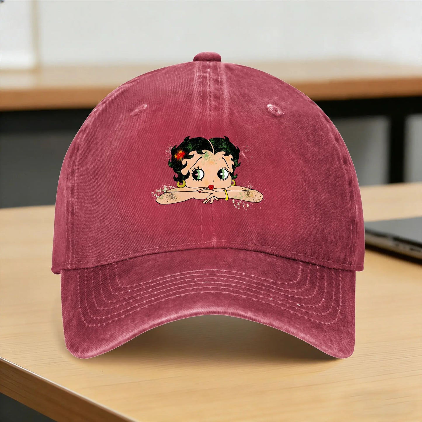 Cartoon Betty Boops Washed Y2K Baseball Cap