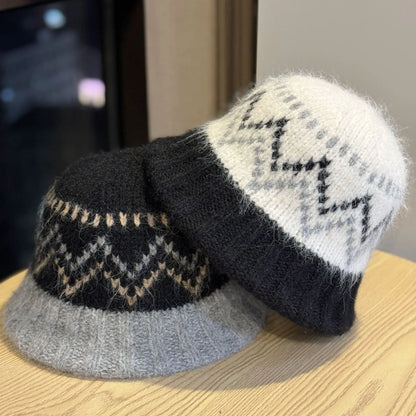 Knit Fair Isle Earflap Beanie
