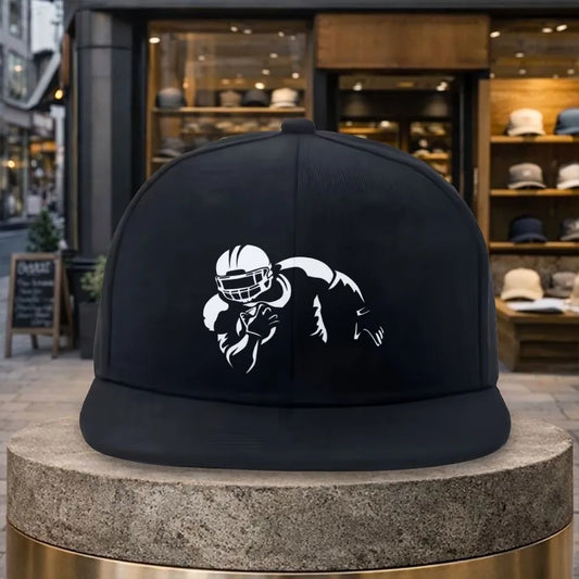 American Football Player Print Outdoor Snapback Cap