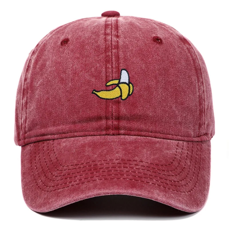 Banana Embroidered Outdoor Sunshade Baseball Cap