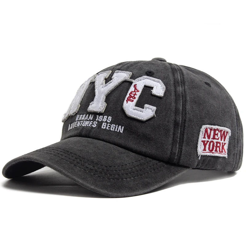 New Vintage Big Letter NYC Baseball Cap