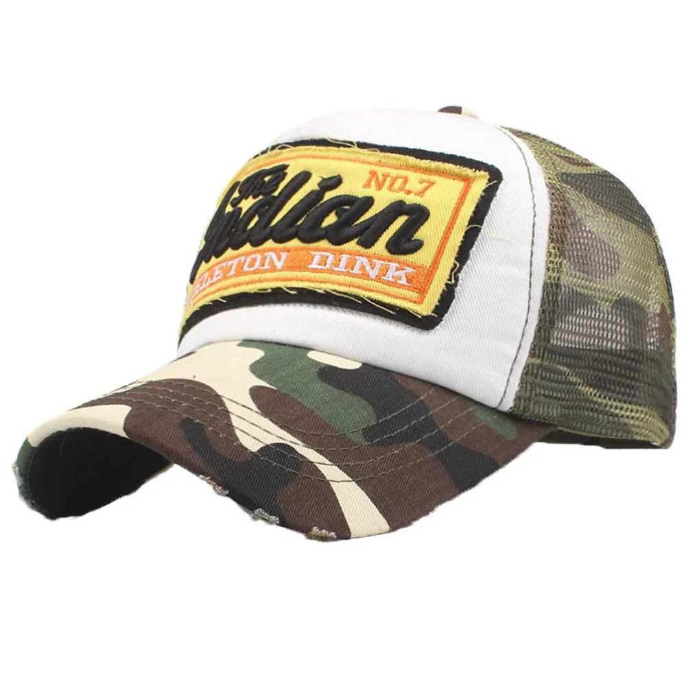 Y2K Letter Embroidered Mesh Trucker Baseball Cap