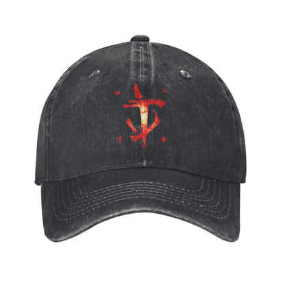 Doom Slayer Symbol Vintage Denim Baseball Cap