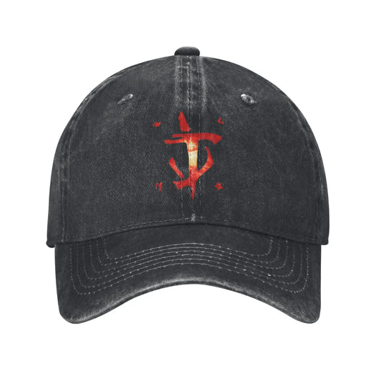 Doom Slayer Symbol Vintage Denim Baseball Cap