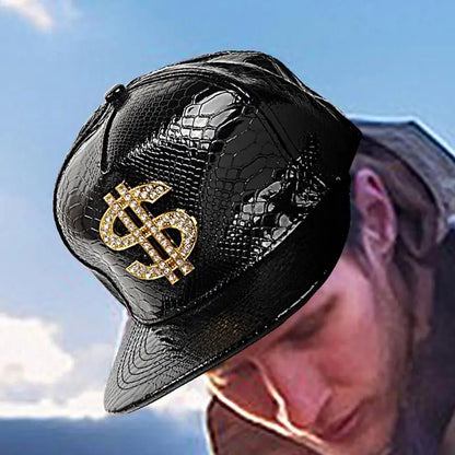 Crocodile Gold Dollar Hip Hop Snapback Cap