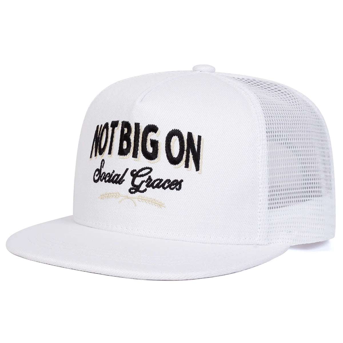 Unisex NOT BIG ON Embroidery Hip-hop Net Hats