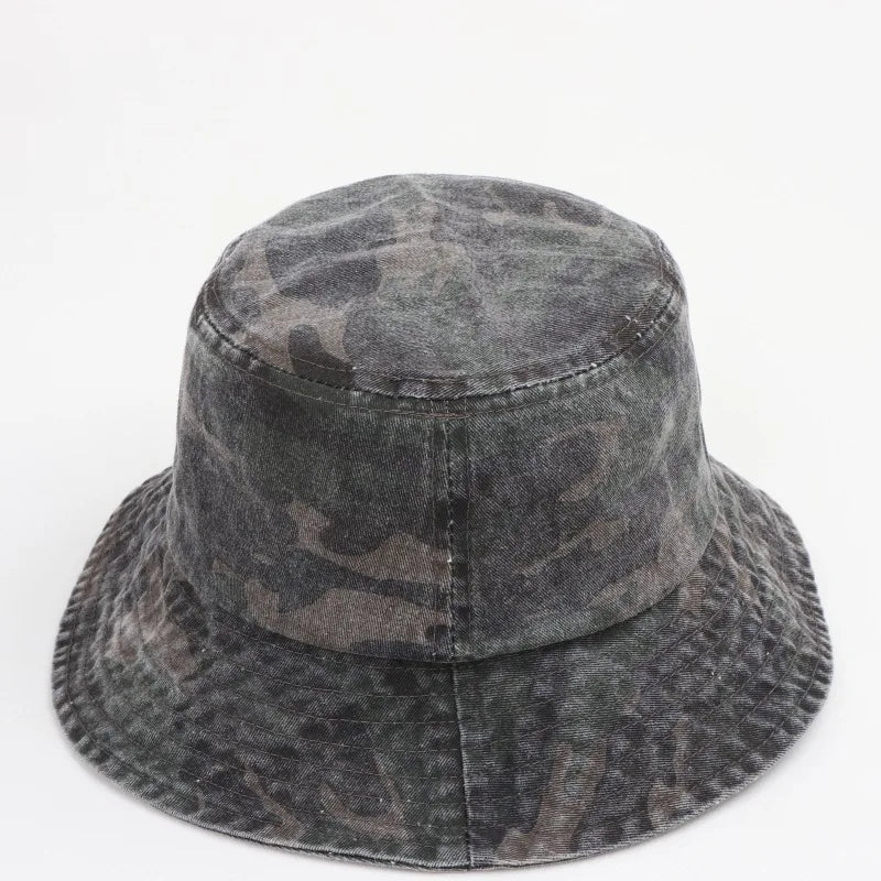 Japanese Washed Camouflage Outdoor Bucket Hat