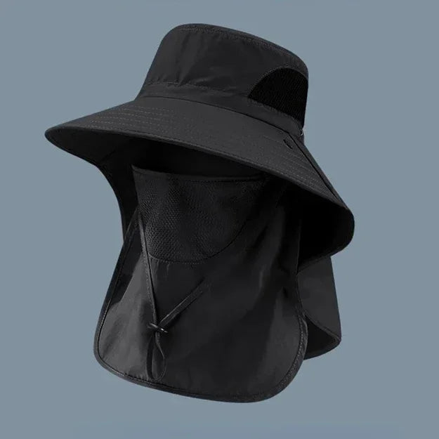 UV Protection Neck-Flap Bucket Hat