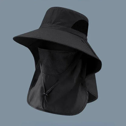 UV Protection Neck-Flap Bucket Hat