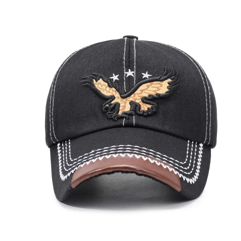 Fashion Eagle Embroidered Outdoor Baseball Cap