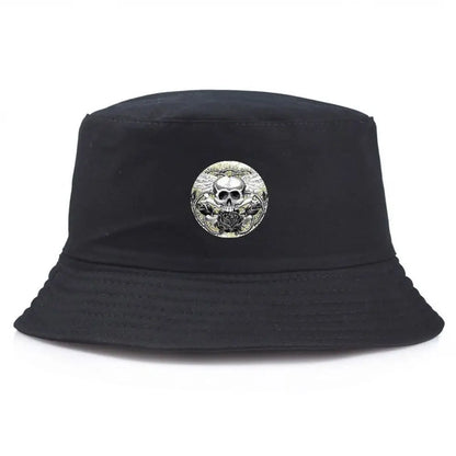 Skull & Rose Bucket Hat Unisex