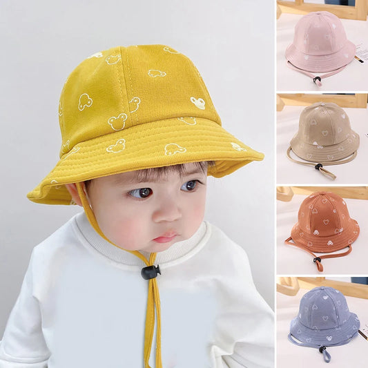 Cute Cartoon UV Protection Baby Bucket Hat