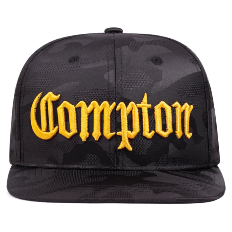 New Camouflage Compton Embroidery Snapback Cap