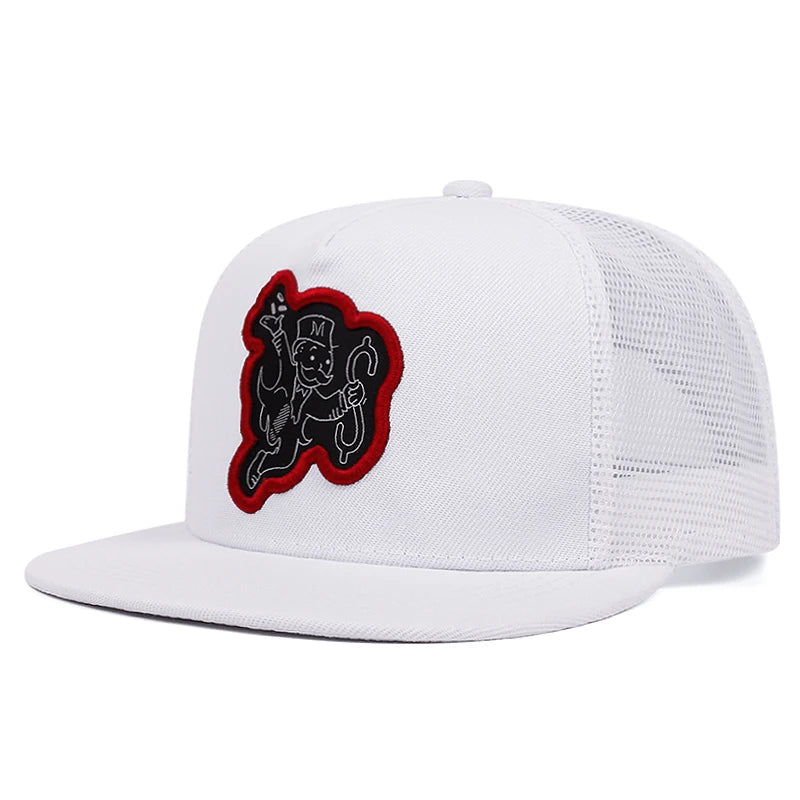 Character Embroidered Snapback Hip Hop Baseball Hat