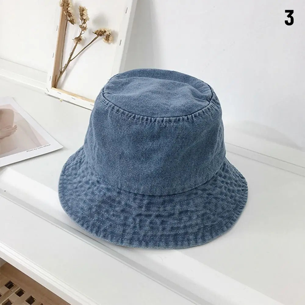 Denim Cotton Unisex Summer Bucket Hat