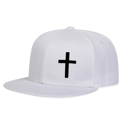 Unisex Cross Embroidery Hip-hop Hats Spring