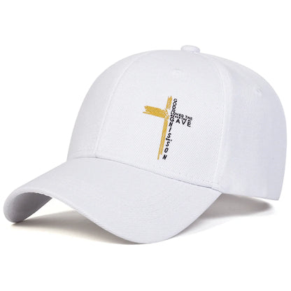 Unisex Letter Cross Printing Baseball Caps