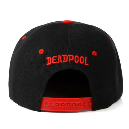 Deadpool Cosplay Flat Brim Baseball Cap